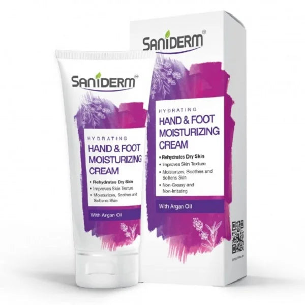 Saniderm Hand & Foot Moisturizing Cream with Argan Oil