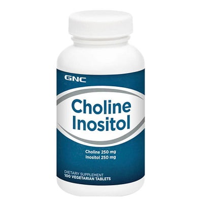 GNC Choline 250 Inositol 250 100 Tablets
