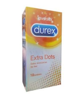 Buy Durex Extra Dots Extra Stimulation 10 Condoms at Manmohni
