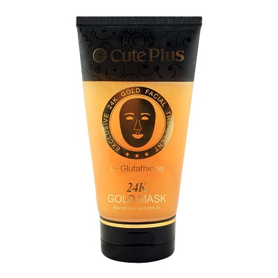 Buy Cute Plus L-Glutathione 24K Gold Mask 150ML Online in Pakistan at Manmohni