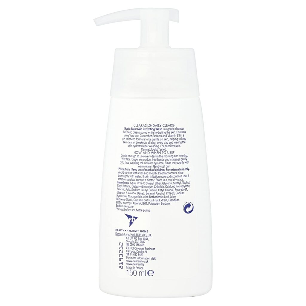 Clearasil Daily Clear Hydra Blast Skin Perfecting Wash 150 ml