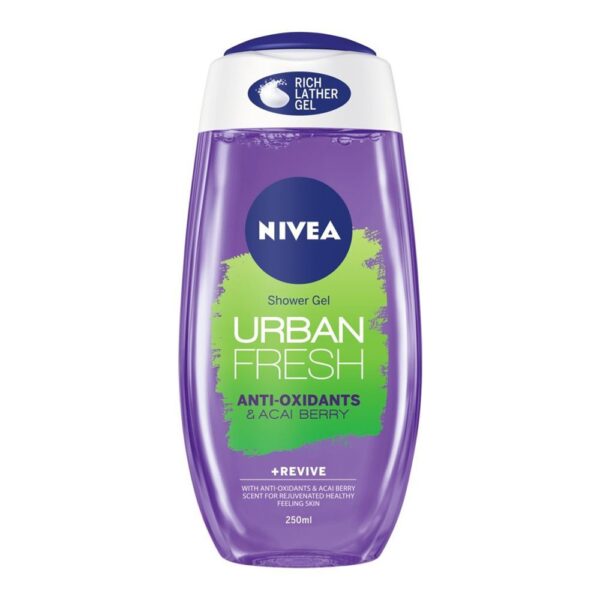 Nivea Urban Fresh Anti-Oxidants & Acai Berry Shower Gel, 250ml