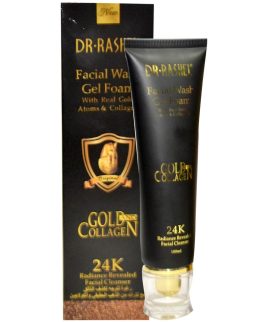 DR.RASHEL 24K Gold Atoms Collagen whitening facial Wash Gel Foam Cleanser 80ml