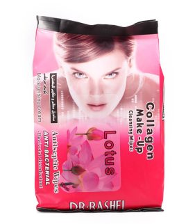 Dr.Rashel Collagen Makeup Remover Antiseptic & Anti Bacterial Wipes with Lotus Extract