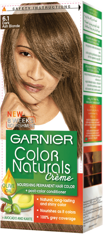 Garnier Color Naturals Hair Color Creme Dark Ash Blonde 6.1 Price in Pakistan Manmohni.pk