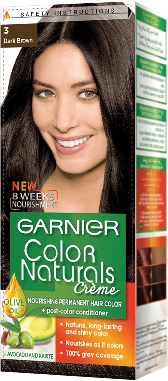Garnier Color Naturals Hair Color Creme Dark Brown 3
