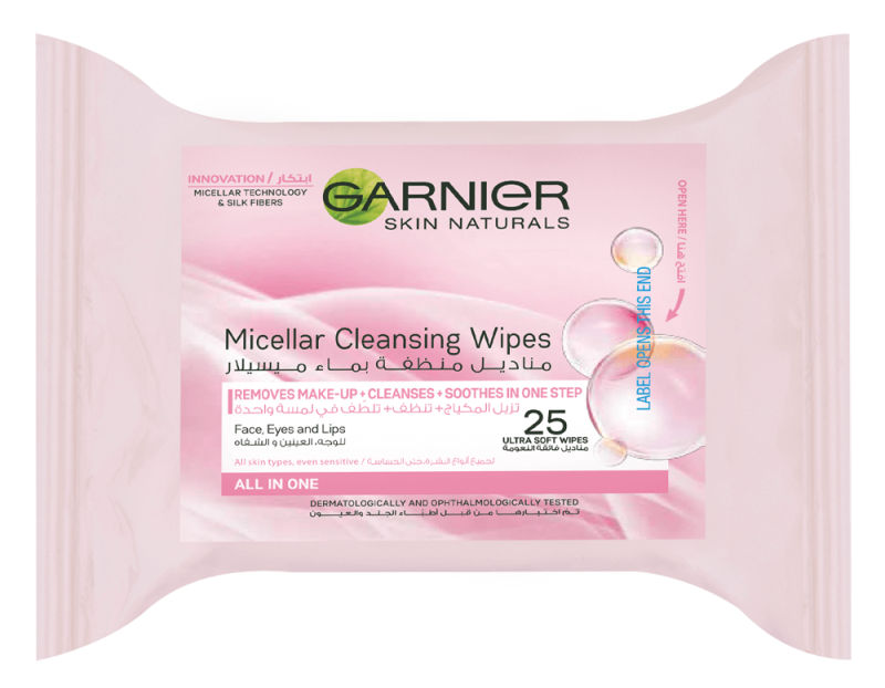 Garnier Micellar Cleansing Wipes 25 pieces