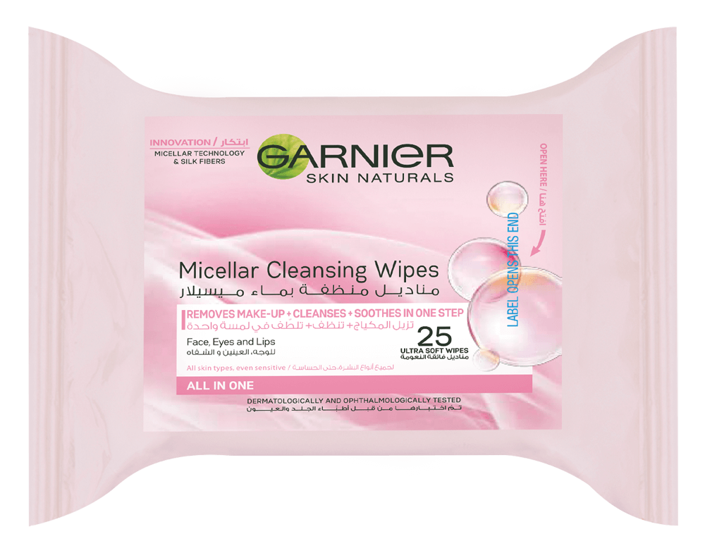Garnier Micellar Cleansing Wipes 25 pieces