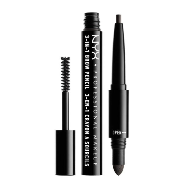 NYX Professional Makeup 3-in-1 Brow Pencil - 09 Charcoal
