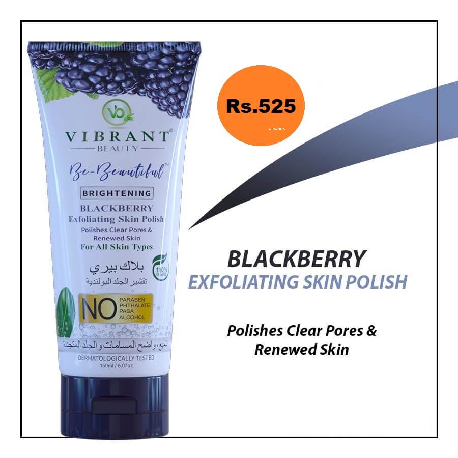Vibrant BlackBerry Exfoliating Skin Polish 150ML