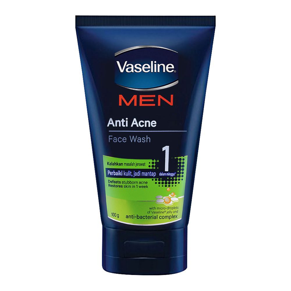 Vaseline Men Anti Acne Face Wash 100gm