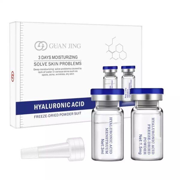 Guan Jing 3 Days Moisturizing Hyaluronic Acid Solve Skin Problems Freeze-Dried Powder Suit 10 Bottles