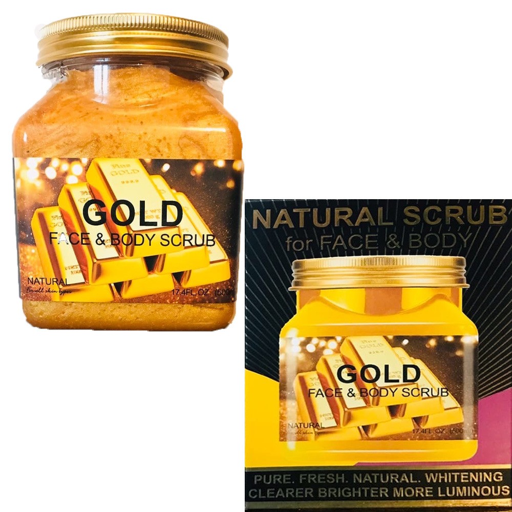 WOKALI GOLD NATURAL SCRUB FOR FACE AND BODY