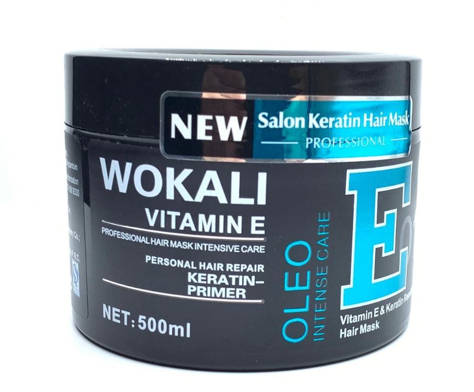 Wokali Extra Care Oleo Intense Care With Keratin Hair Mask 100% results 500ml