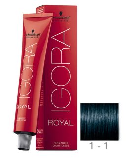 Schwarzkopf Professional Igora Royal Permanent Hair Color1-1 Blue Black