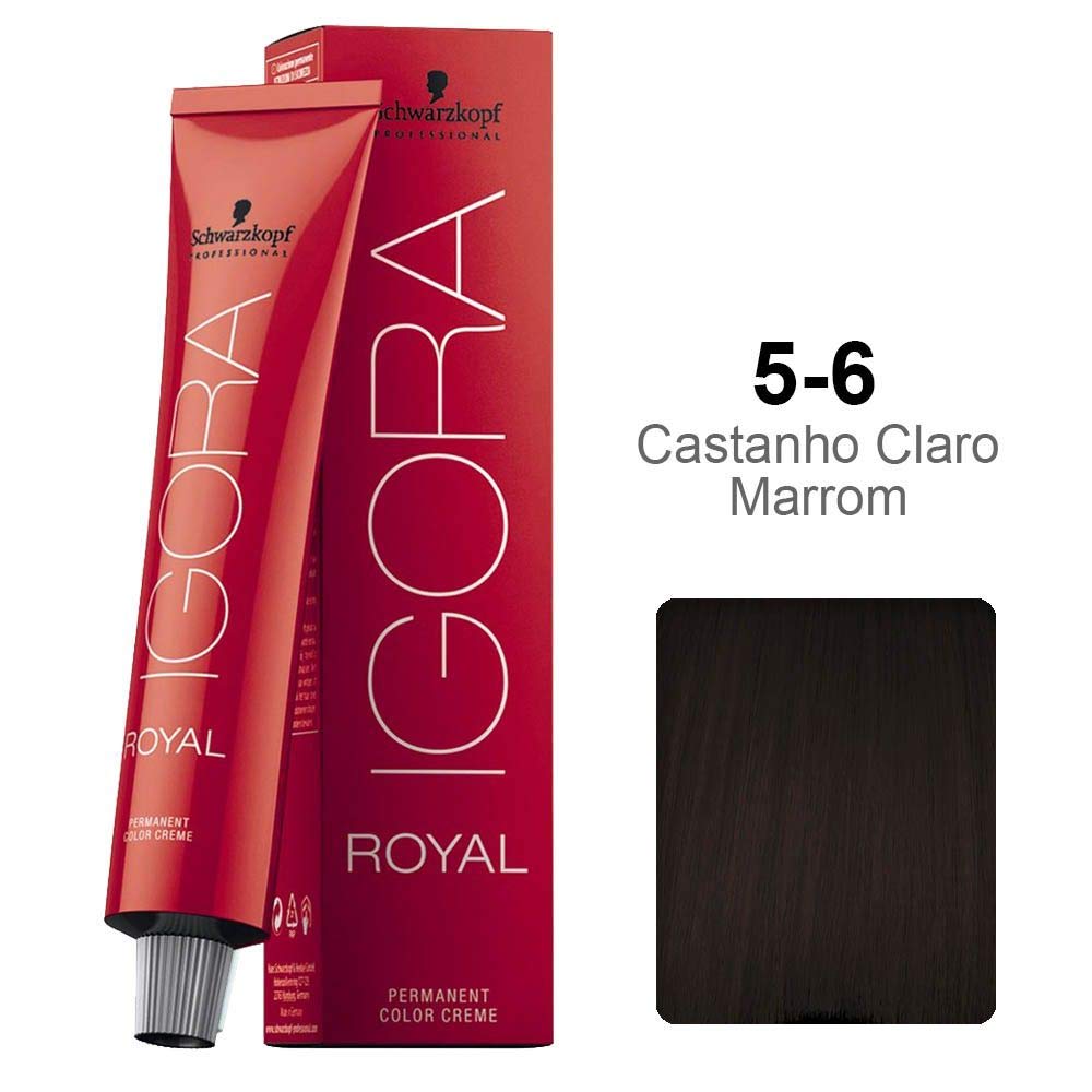 Schwarzkopf Professional Igora Royal Permanent Hair Color 5-6 Light Brown Chocolate 60 Gram