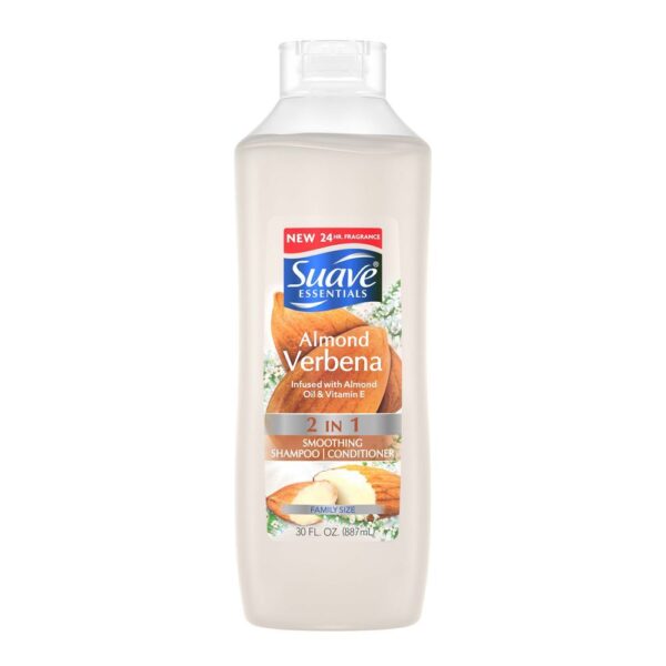 Suave Essentials 2 In 1 Shampoo + Conditioner Almond Verbena 877ml