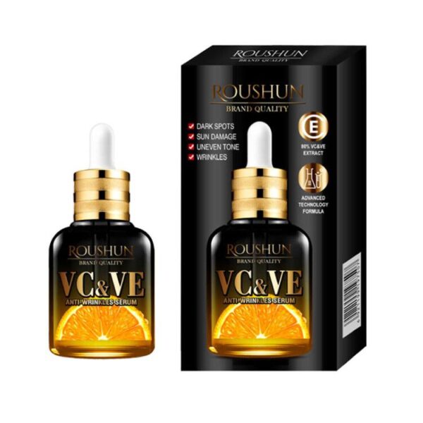 Roushun Dark Spot Corrector Serum for Even Skin Tone With Vitamin VC & VE Anti Wrinkle Serum price in pakistan