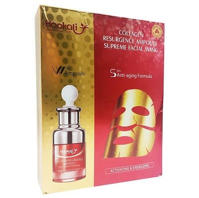 Haokali Collagen Resurgence Ampoule Supreme Facial Mask - 30ml x 10 Pieces
