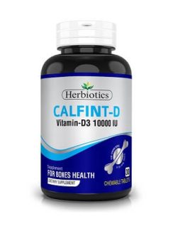 Herbiotics CALFINT-D Vtamin-D3 1000IU -30 Chewable Tablets (Bones Health)