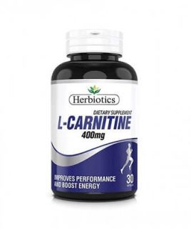 Herbiotics Dietary Supplement L-CARNITINE 400mg -30 Capsules