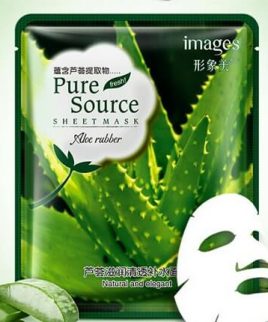 Images Pure Source Sheet Mask Aloe rubbr 100% Natural 40g