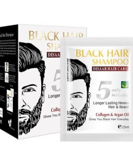 Disaar Black Hair Shampoo For Hair And Beard Long Lasting Henna