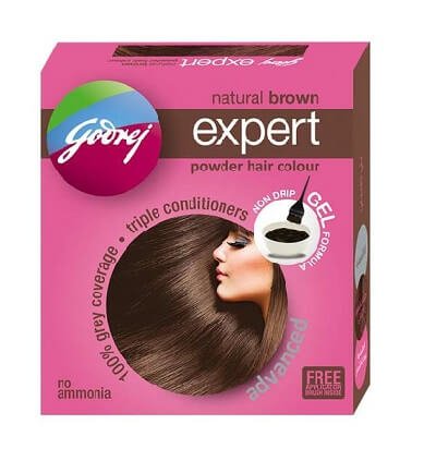 Godrej Natural Brown Expert Advanced Powder Hair Colour (4 Sachet) -  Manmohni