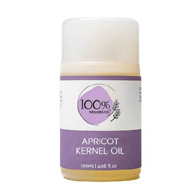 Buy 100% Wellness Natural Apricot Kernel Oil - 120ml at Manmohni