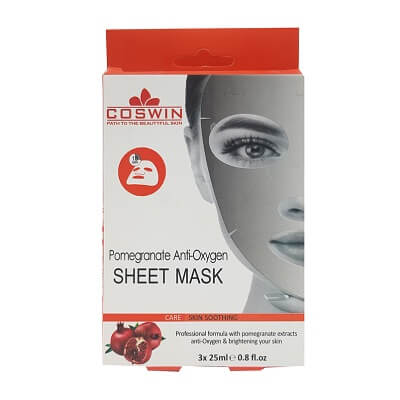 Coswin Pomegranate Anti-Oxygen Sheet Mask (3 Sachets) 3 x 25ml