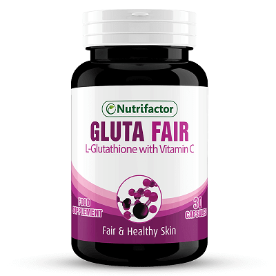 Nutrifactor Gluta Fair L-Glutathione with vitamins C 30 Capsules