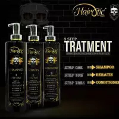 Hairotic Men Hair Keratin Treatment Vitamin B+E Set