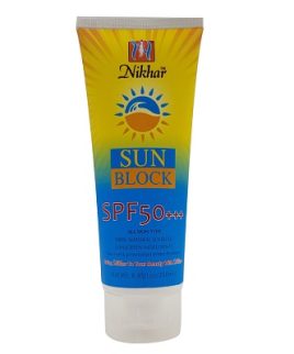 Nikhar Herbal Sun Block SPF 50+++ All Skin Type Sunscreen 250ml in Pakistan At Manmohni