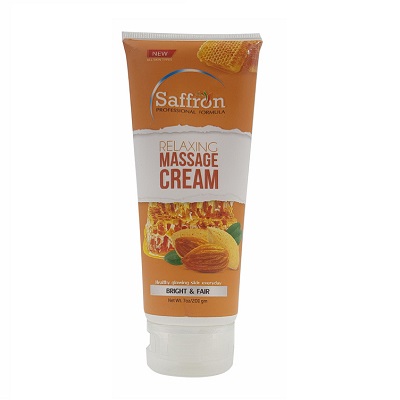 Saffron Bright & Fair Skin Relaxing Massage Cream 200g in Pakistan