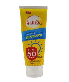 Saffron High Protection UVA & UVB Sun Block Sunscreen Lotion