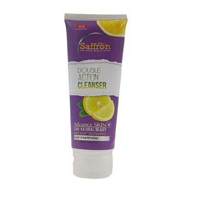 Saffron Instant Glowing And Whitening Double Action Cleanser 200g