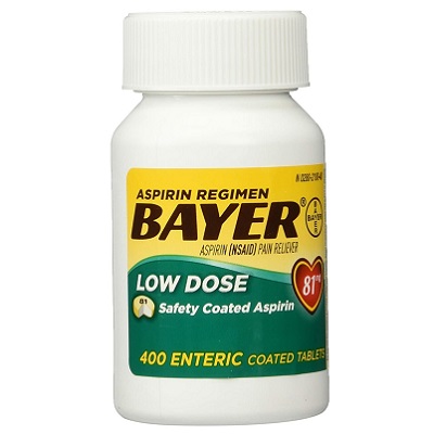 Bayer Aspirin Regiment Bayer Low Dose 81mg 400 Coated Tablets