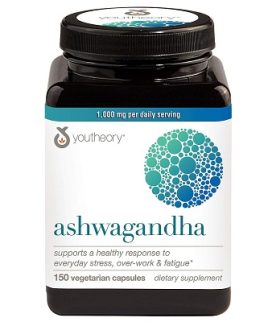 Youtheory Ashwagandha 1000 mg 150 Vegetarian Capsules