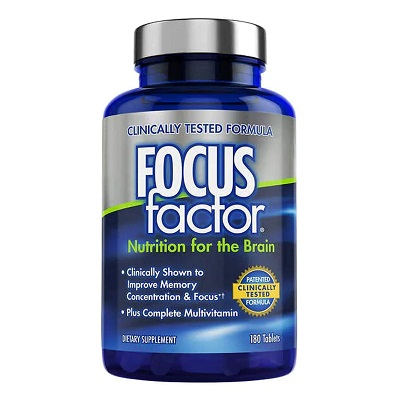 Focus Factor Brain Supplement Multivitamin For Men and Women 180 Tablets