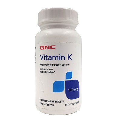 GNC Vitamin K 100mcg - 180 Tablets Buy Onlin ein Pakistan at Manmohni