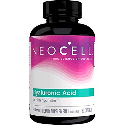 NeoCell Hyaluronic Acid, Daily Hydration for Skin Suppleness 60 Capsules