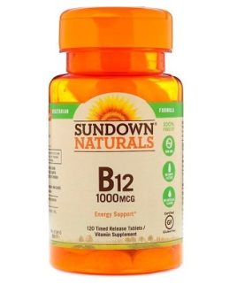 Sundown Natural B12 1000 mcg - 120 Tablets at manmohni