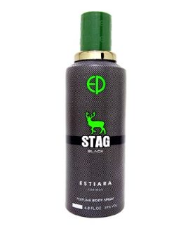 Backpack Perfume Body Spray - Stag Black Estiara For Men, 200 ml