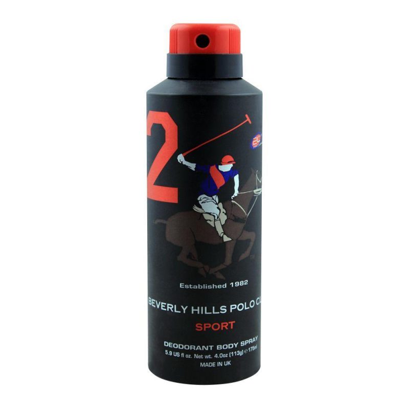 Beverly Hills Polo Club Sport Deodorant Body Spray 2 175 ML