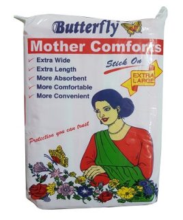 Butterfly Mother Comforts Extra Large 10 Pieces Sanitary Napkins