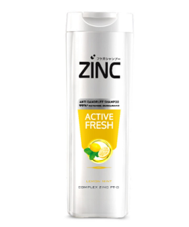 Zinc Active Fresh Lemon & Mint Anti-Dandruff Shampoo 400ml at Manmohni