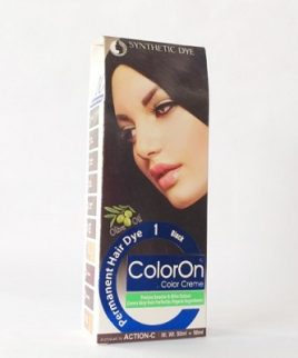 COLOR ON SYNTHETIC DYE CREME HAIR COLOR SHADE 01 BLACK