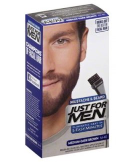 Just For Men Brush-In Color Mustache & Beard Gel Medium Dark Brown