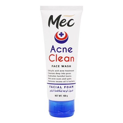 Mec Whitening Acne Clean Face Wash 100g
