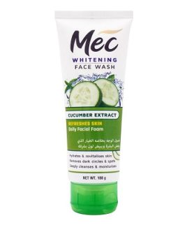 Mec Whitening Cucumber Extract Face Wash 100g